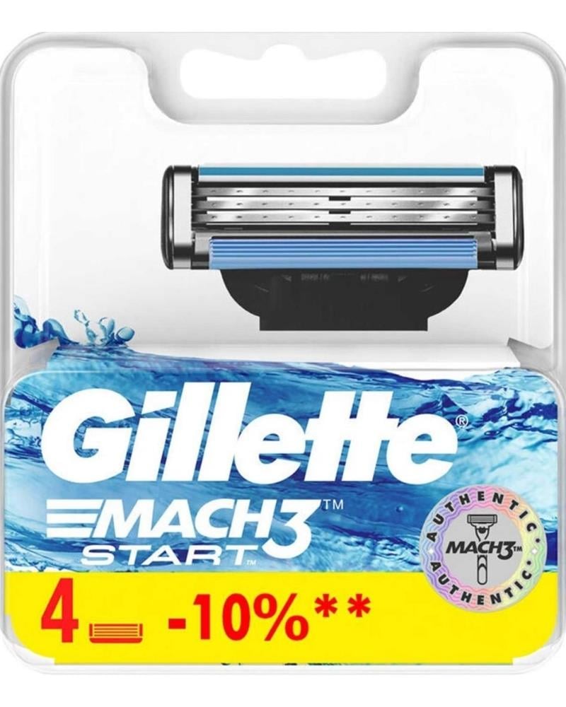 Gillette Mach 3 Start Tıraş Bıçağı 4'lü Yedek Başlık