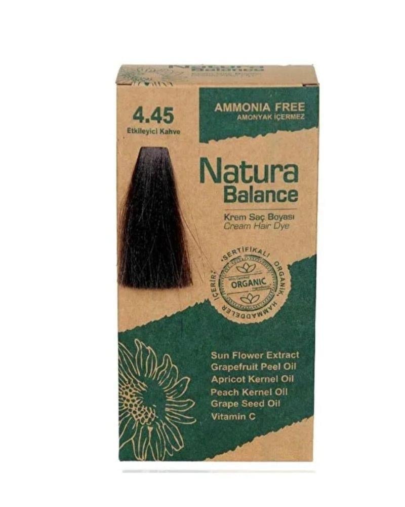 Natura Balance Saç Boyası 4.45 Etkileyici Kahve