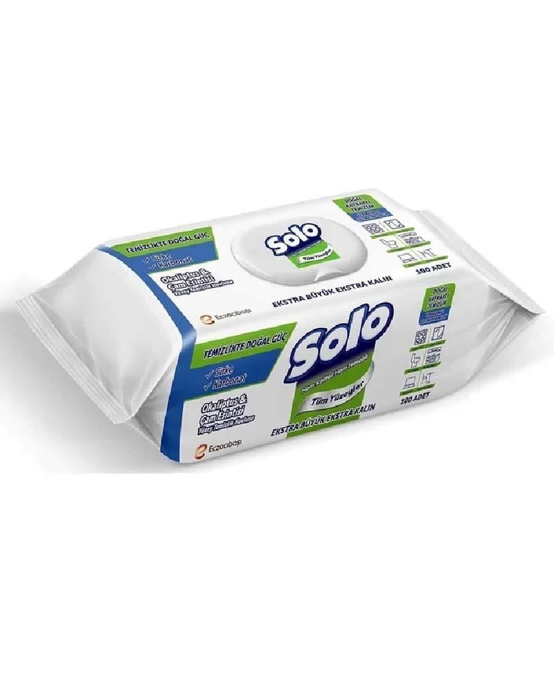 Solo Yüzey Temizleyici Havlu Okaliptus Cam Esintisi 100`lü
