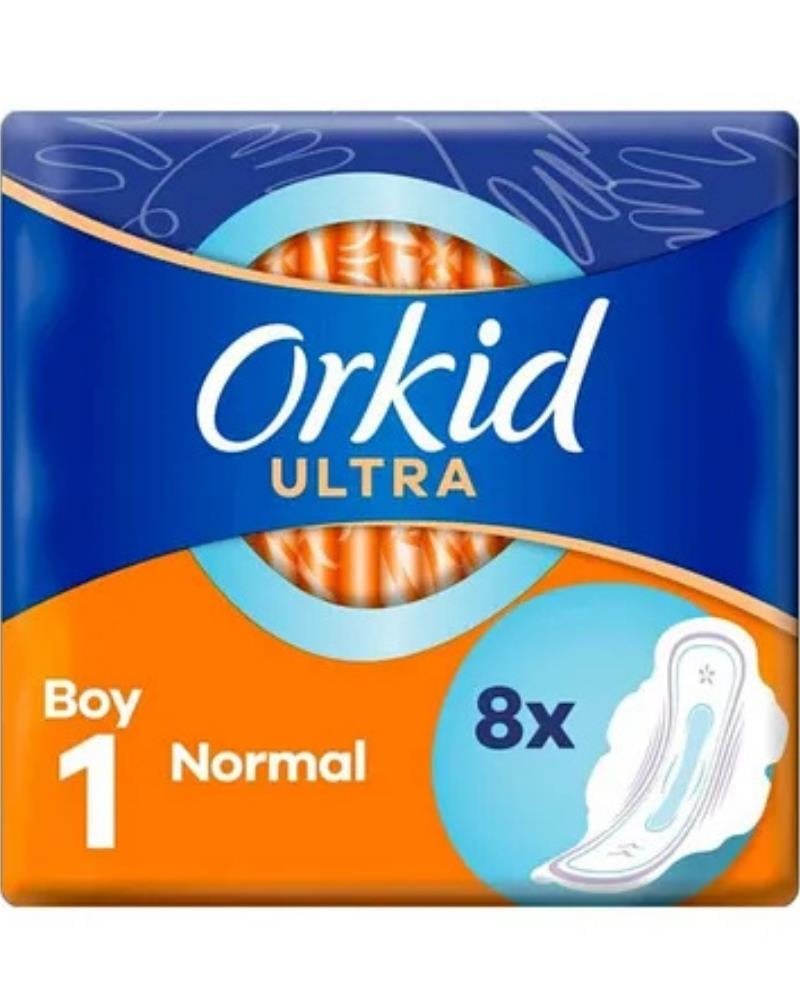 Orkid Ultra Extra Hijyenik Ped Normal Tekli Paket 8 Ped
