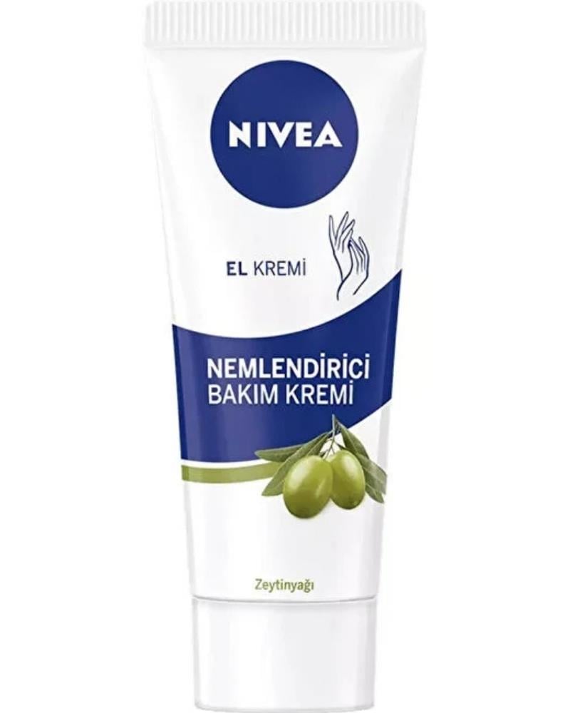 NIVEA Zeytinyağlı Nemlendirici El Bakım Kremi 75ml, Yağlı Ve Yapışkan His Bırakmaz, Yumuşak Cilt Hissi