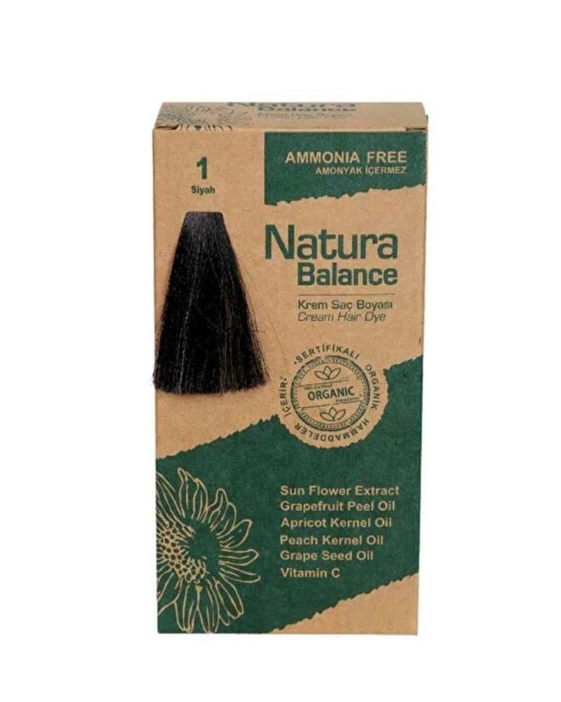 Natura Balance saç boyası siyah 1