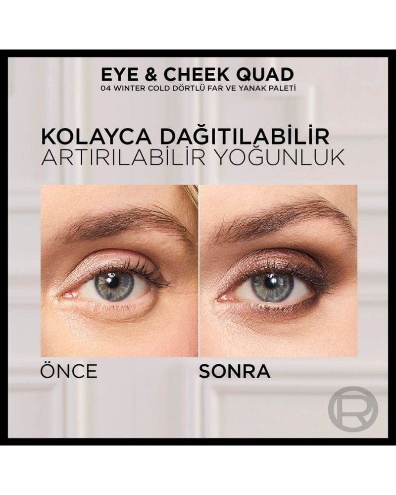 Loreal Paris Eye & Cheek Quad Dörtlü Far ve Yanak Paleti 04 Winter Cold