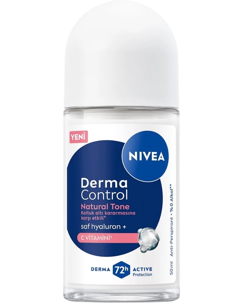 NIVEA Kadın Roll-On Deodorant Derma Control Natural Tone 50 ml