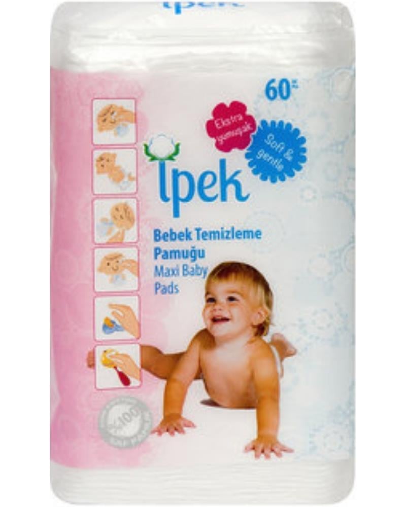 İpek İpekbebek Temizlik Pamuğu 60 'lı