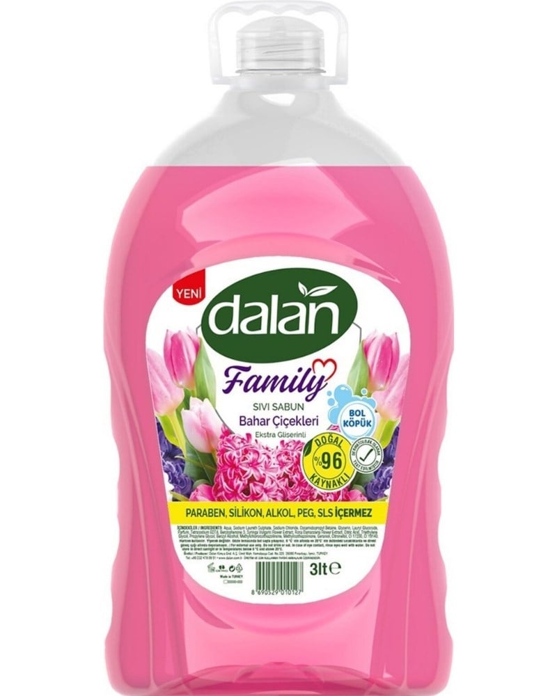Dalan Sıvı Sabun Family 3 Litre Bahar Çiçekleri
