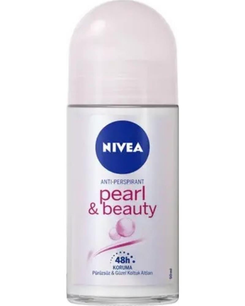 NIVEA Kadın Roll-on Deodorant Pearl&beauty 50ml, Ter Kokusuna Karşı 48 Saat Koruma, Pürüzsüz Koltuk Altı