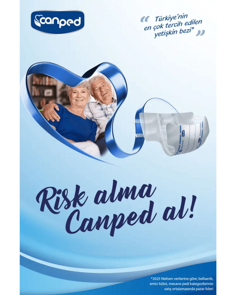 Canped Belbantlı Hasta Bezi Orta Boy Medium 23 Adet