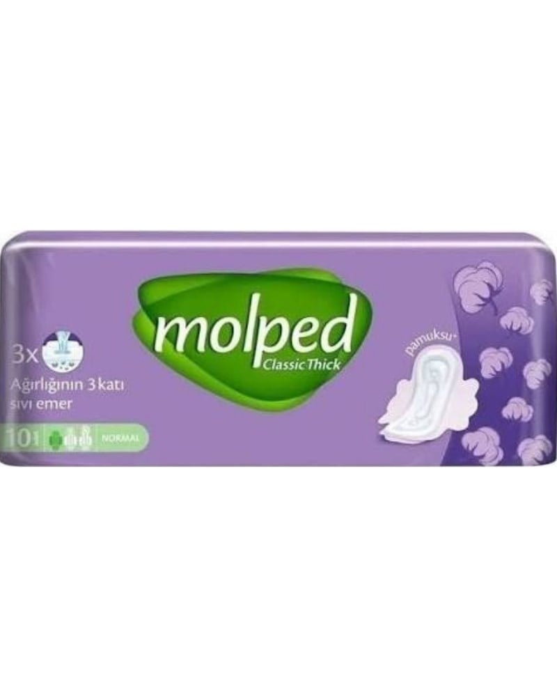 Molped Kanatlı Normal Hijyenik Ped 10'Lu
