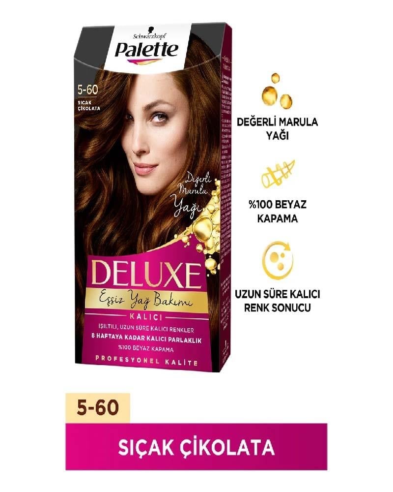 Palette Deluxe Saç Boyası Sıcak Çikolata 5-60