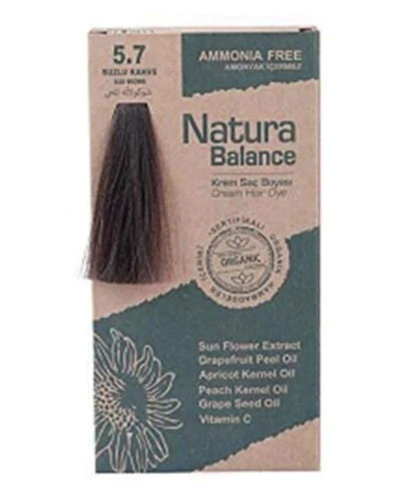 Natura Balance Saç Boyası 5.7 Buzlu Kahve