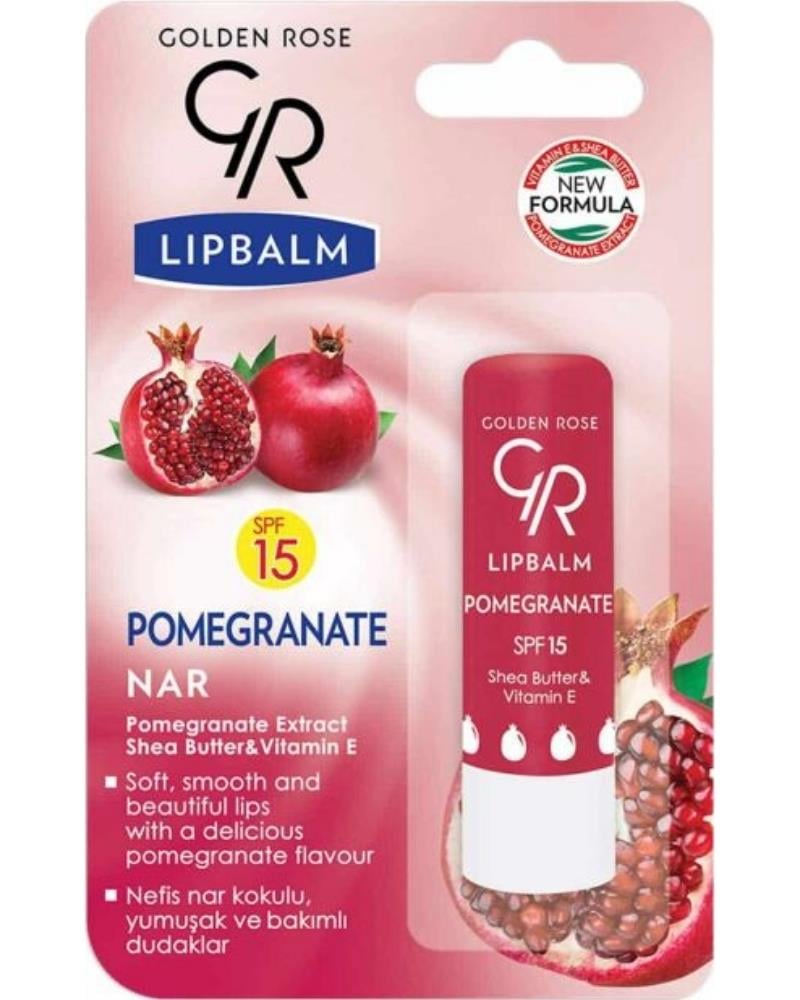 Golden Rose Lip Balm Pomegranate Spf 15