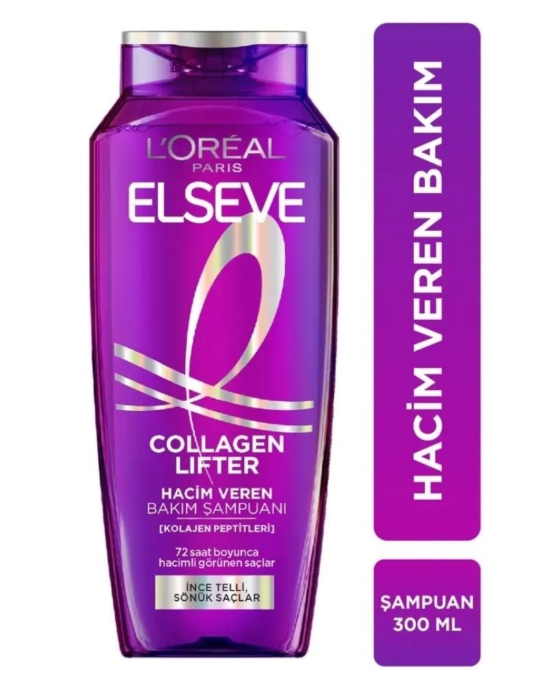 Elseve Collagen Lifter [Kolajen Peptitleri] İçeren Hacim Veren Saç Bakım Şampuanı 300ml