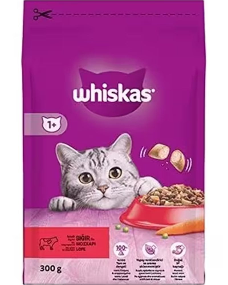Whiskas Biftekli Havuçlu Kuru Kedi Maması 300 gr