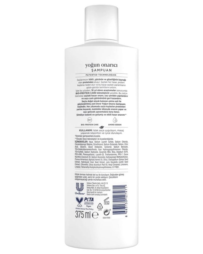 Dove Amino Serum Yoğun Onarıcı Şampuan 375 ml