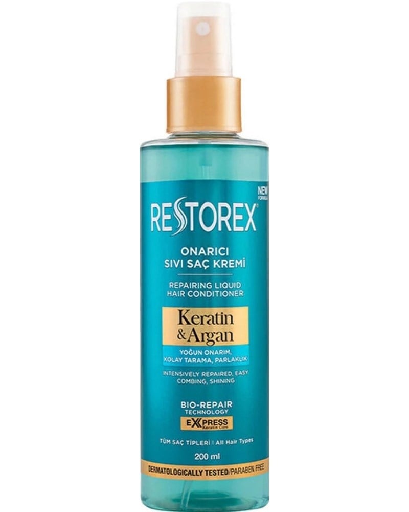 Restorex Keratin & Argan Onarıcı Sıvı Saç Bakım Kremi 200 ml