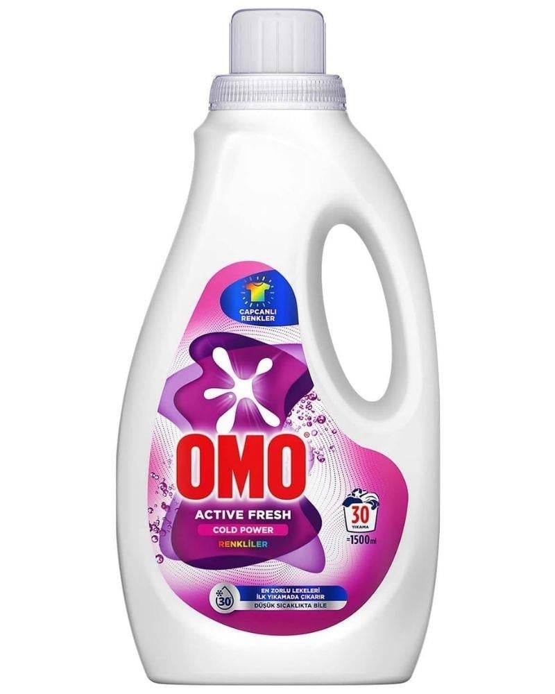 OMO Active Fresh Cold Power Renkliler için Sıvı Deterjan 1500 ml