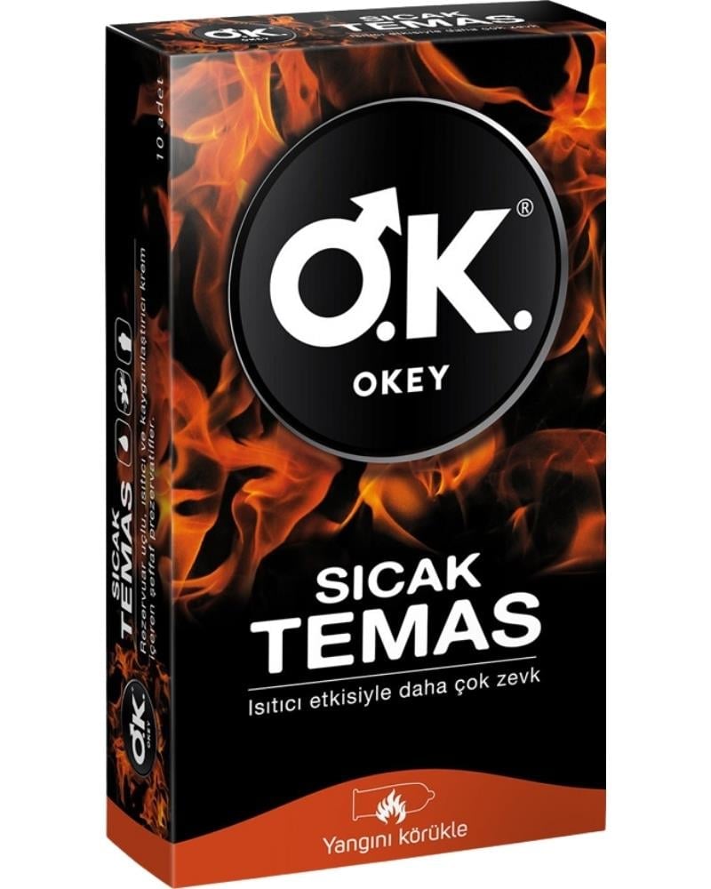 Okey Sıcak Temas 10'lu Prezervatif