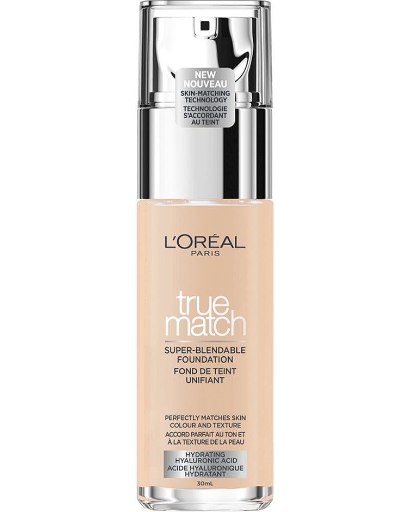 L'Oreal Paris True Match Bakım Yapan Fondöten - 1C Soğuk Alt Ton Kapatıcı