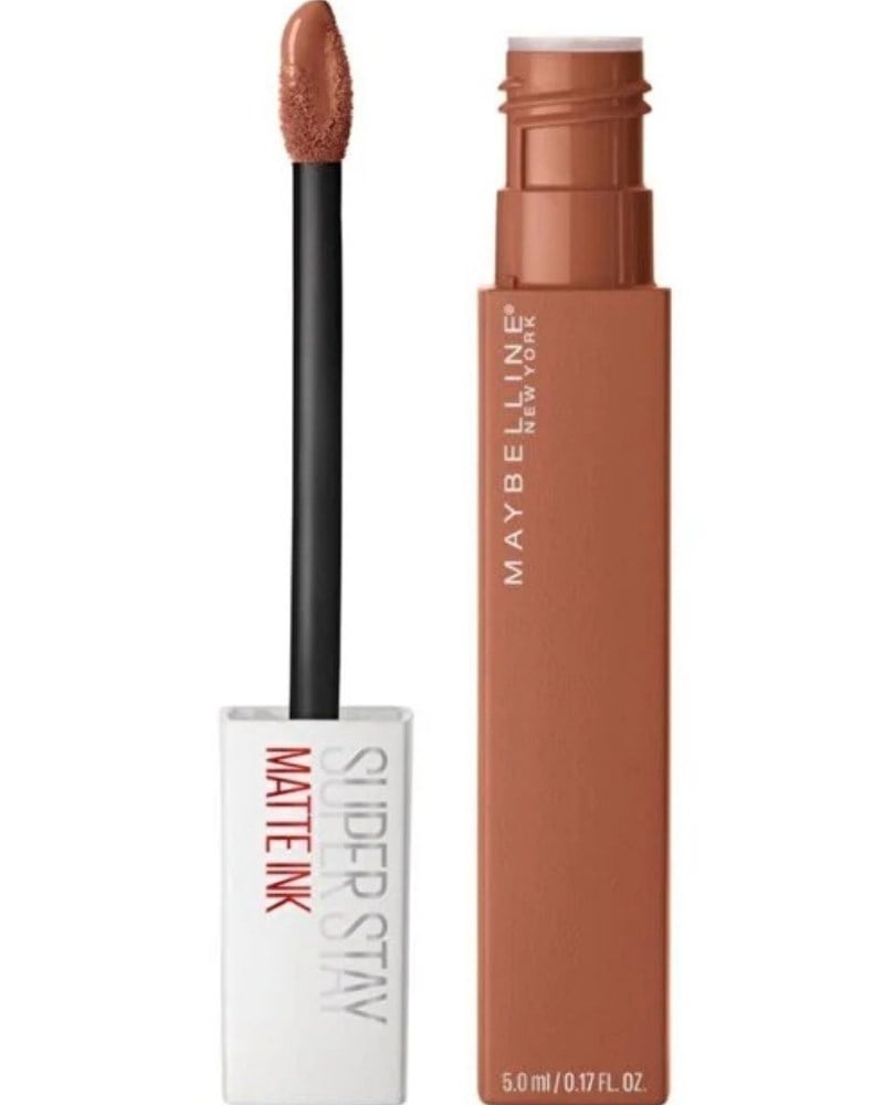 Maybelline New York Super Stay Matte Ink Unnude Likit Mat Ruj - 75 Fighter - Kahverengi