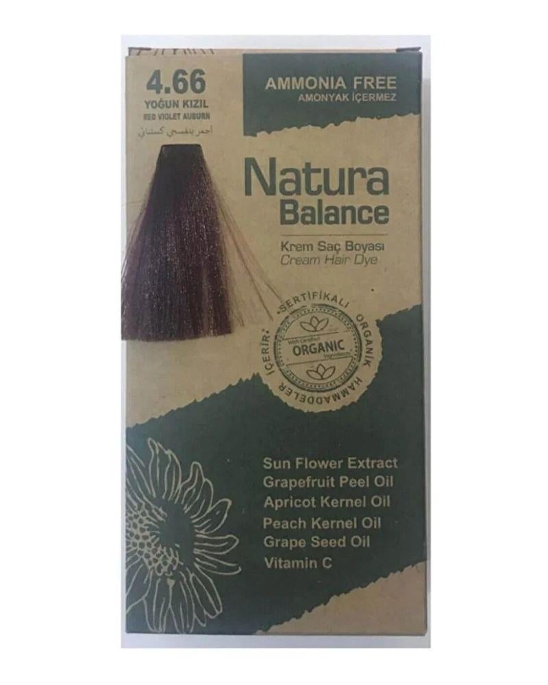 Natura Balance saç boyası  4.66 Yoğun Kızıl