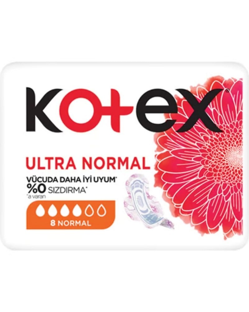 Kotex Ultra Single Normal 8 Li Ultra Kanatlı Hijyenik Ped