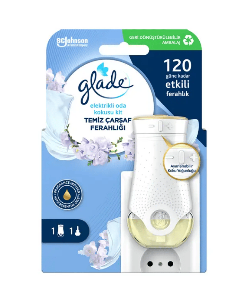 Glade Elektrikli Oda Kokusu Kit Temiz Çarşaf Ferahlığı