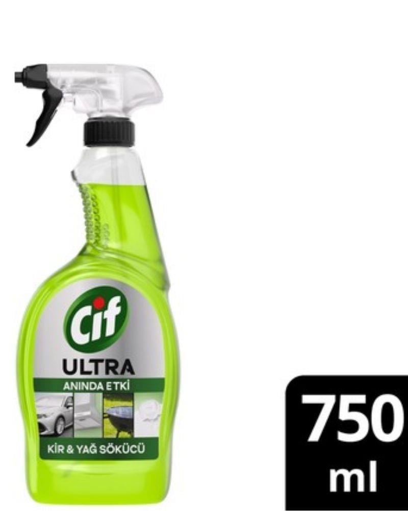 Cif Ultra Anında Etki Kir ve Yağ Çözücü 750 ml