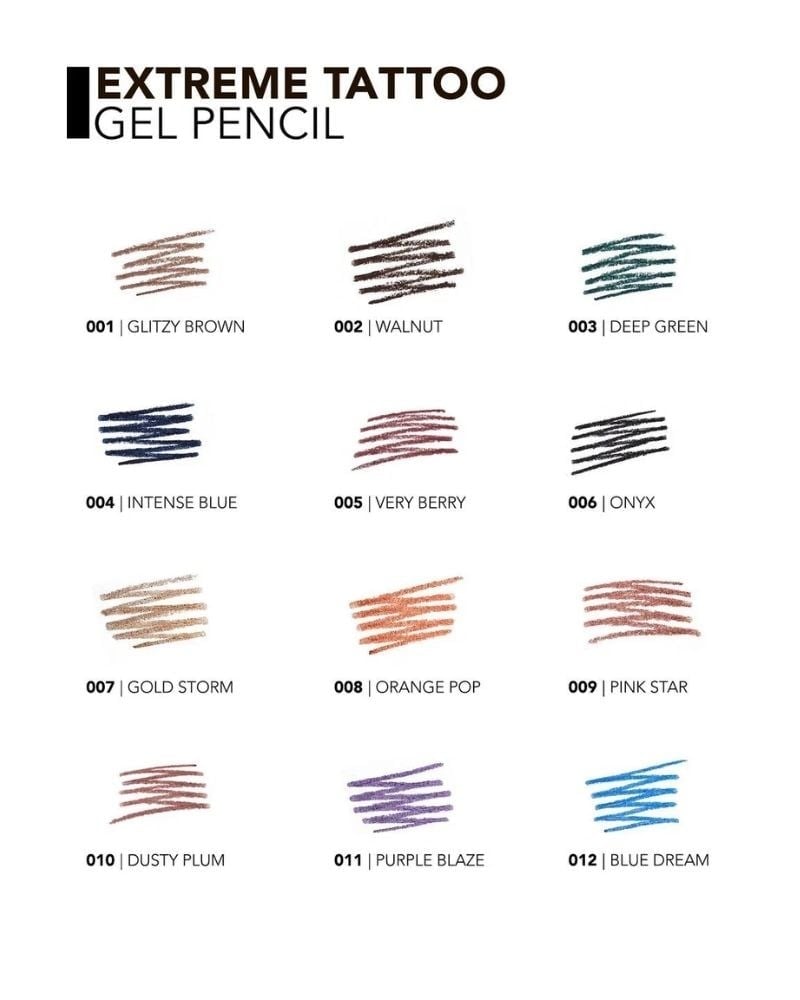 Flormar 005 Very Berry Mat Kalıcı Extreme Tattoo Gel Pencil Bordo Göz Kalemi