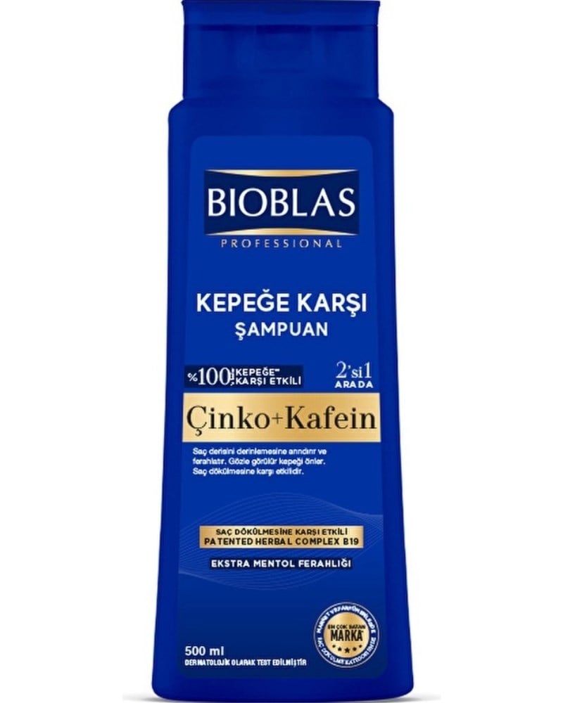 Bioblas Çinko & Kafein 500ml Kepeğe Karşı Şampuan