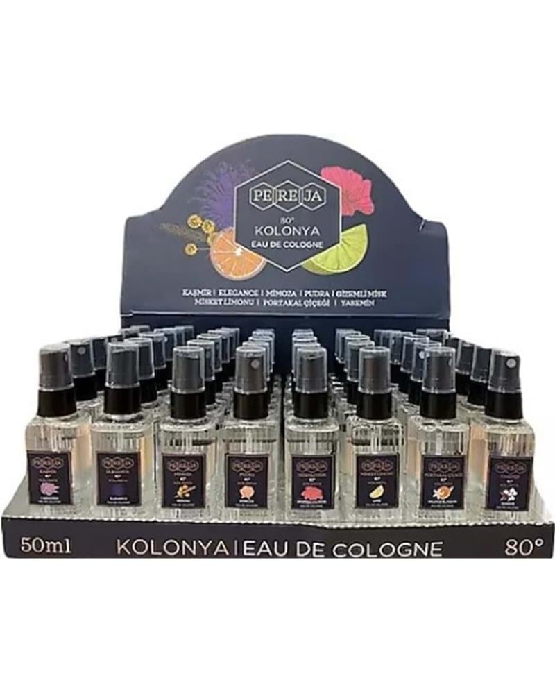 Peraja Pereja 8 Farklı Koku Spreyli Karma Koli 50 ml X 48 Adet