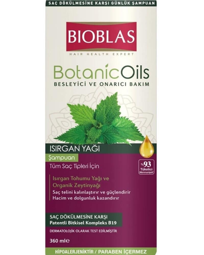 Bioblas Botanic Oils Isırgan Yağlı Şampuan 360 ml