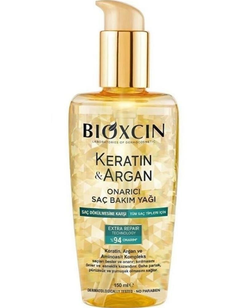 Bioxcin Keratin & Argan Onarıcı Bakım Yağı 150 Ml - Yıpranmış Ve Hassas Saçlar