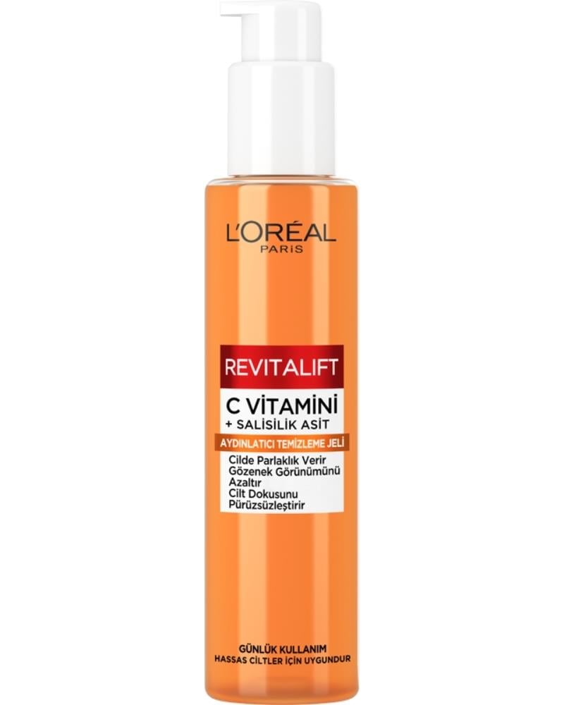 L'Oreal Paris Revitalift Clinical [C vitamini + Salisilik Asit], Aydınlatıcı ve Gözenek Karşıtı Köpük Temizleyici