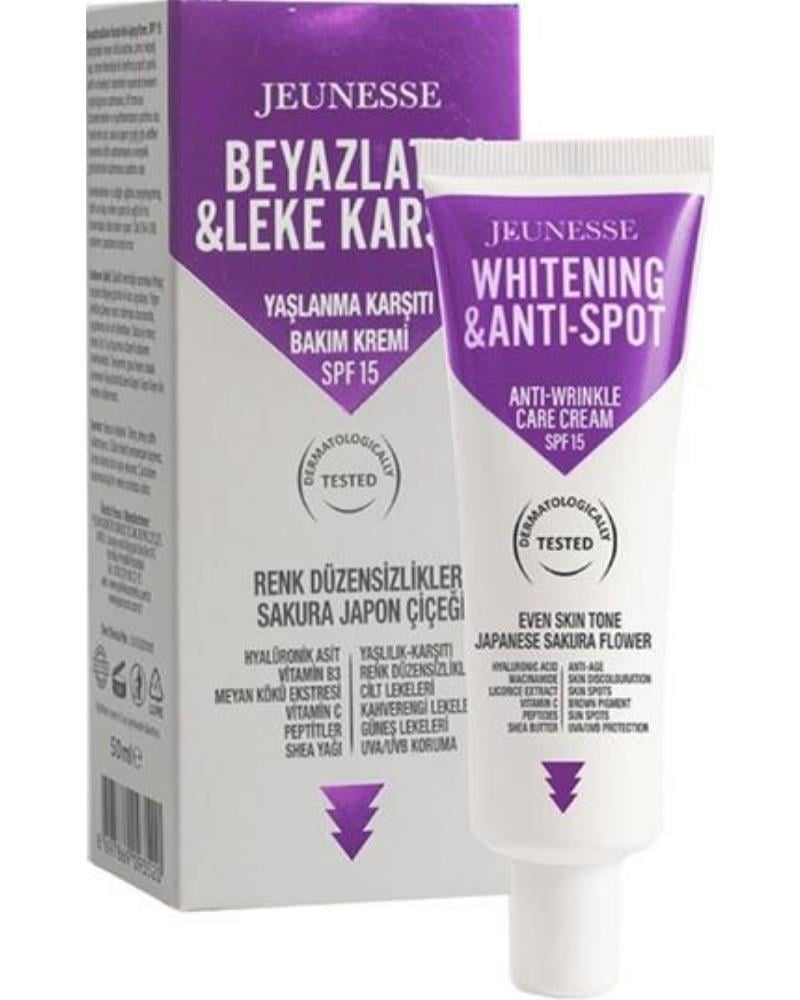 Jeunesse Beyazlatıcı&Leke&Yaşlanma Karşıtı Spf 15 Yüz Bakım Kremi 50 ml