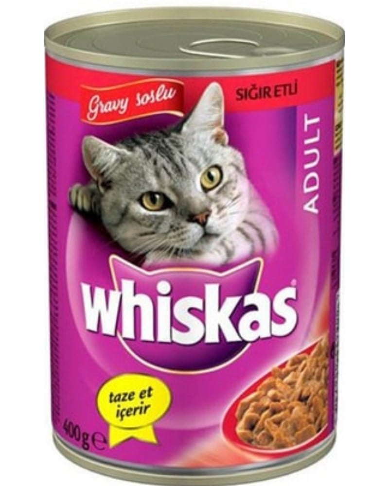 Whiskas Biftekli Konserve Kedi Maması 400 Gr