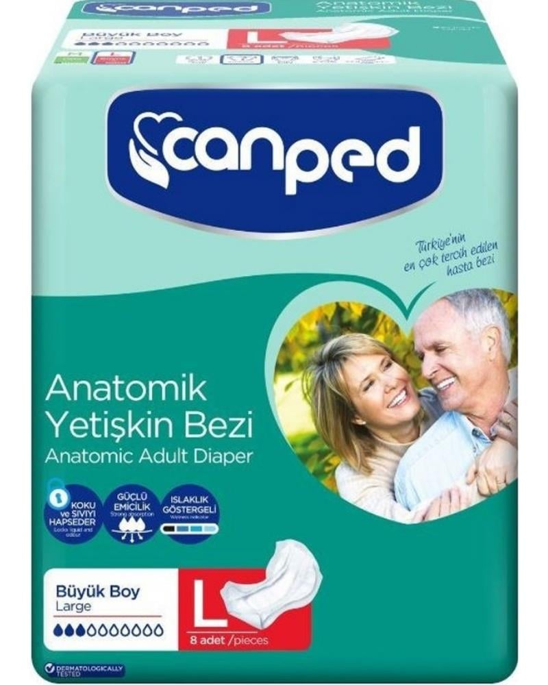 Canped Anatomik Hastabezi Normal Büyük 8'li