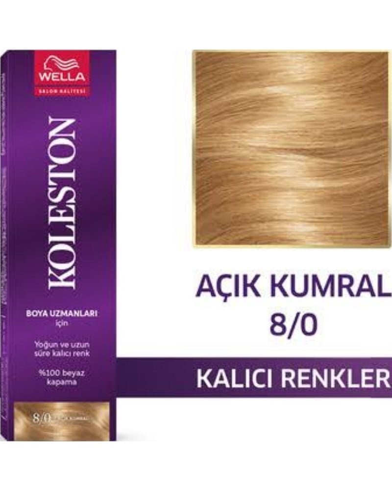 Wella Koleston Single Tüp Saç Boyası 8/0 Açık Kumral