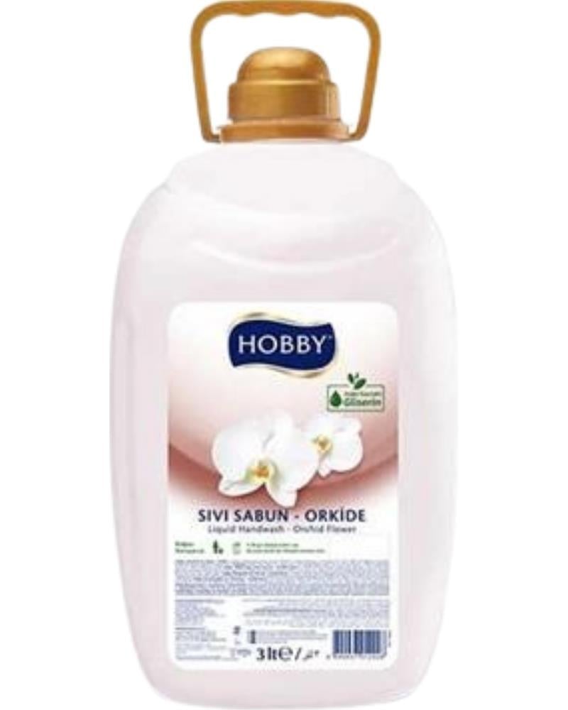 Hobby Sıvı Sabun Gliserinli 3 L. Beyaz Orkide Çiçeği