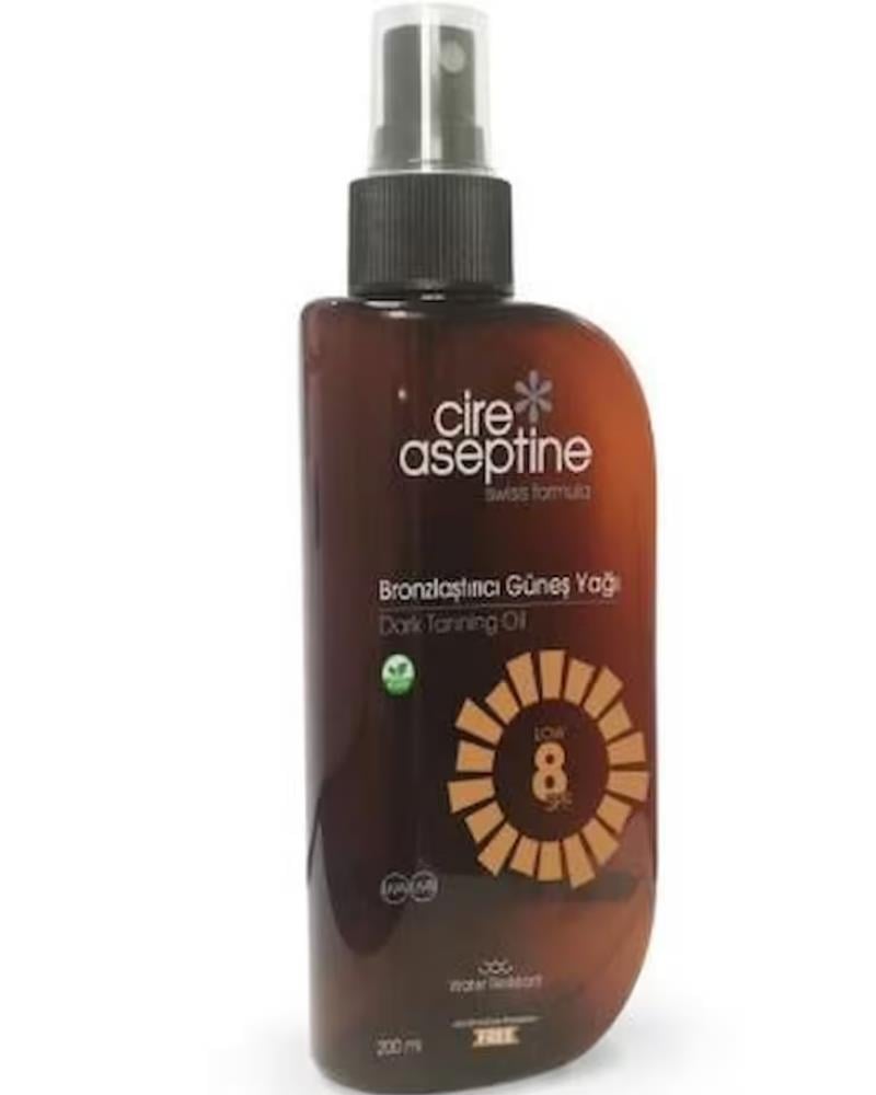 CIRE ASEPTINE Bronzlaştırıcı Güneş Yağı 8 Spf 200 ml