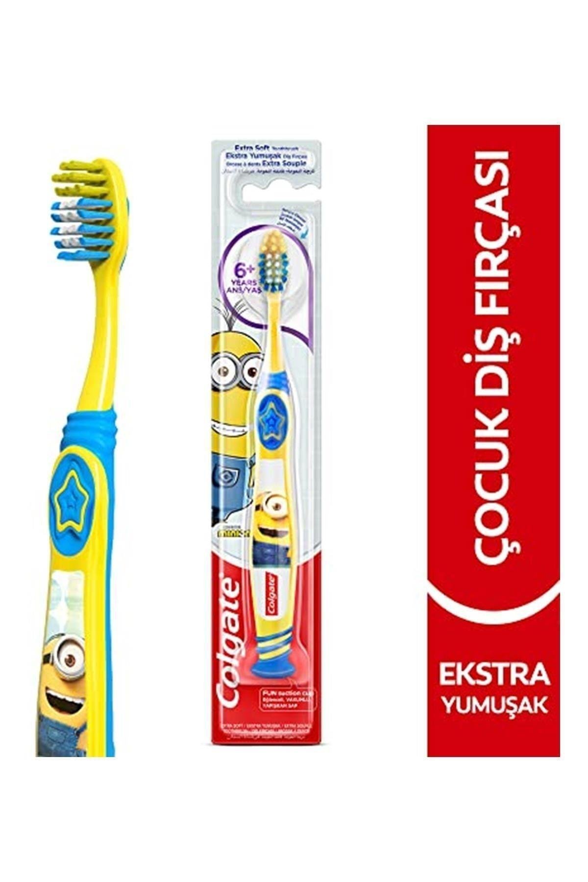 Colgate Minions 6+ Yaş Vakumlu Yapışkan Sap Ekstra Yumuşak Çocuk Diş Fırçası