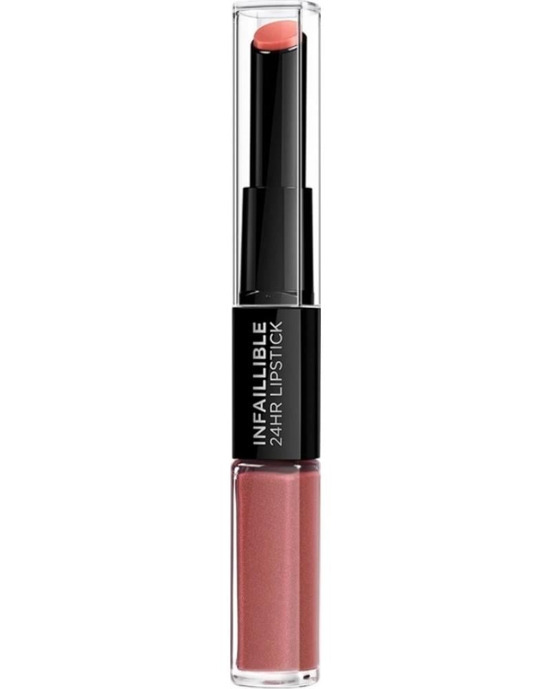 L'Oreal Paris Loeral Infaillable Lipstick 2 Steps 312 Incessant Rus