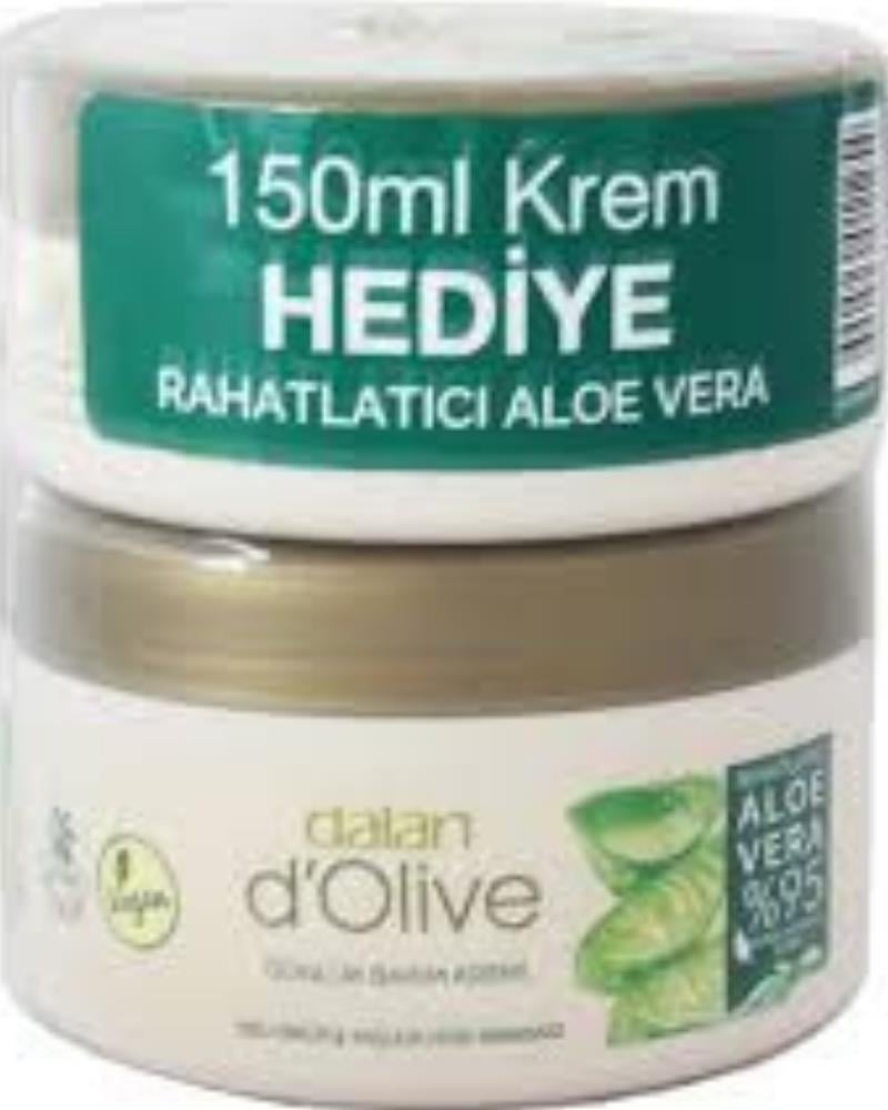 Dalan D'olive Günlük Bakım Rahatlatıcı Aloe Vera Kremi 250 ml 150 ml Hediye