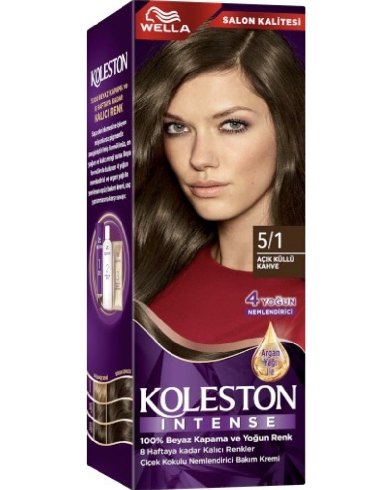 Wella Koleston Intense 5/1 Açık Küllü Kahve Saç Boyası