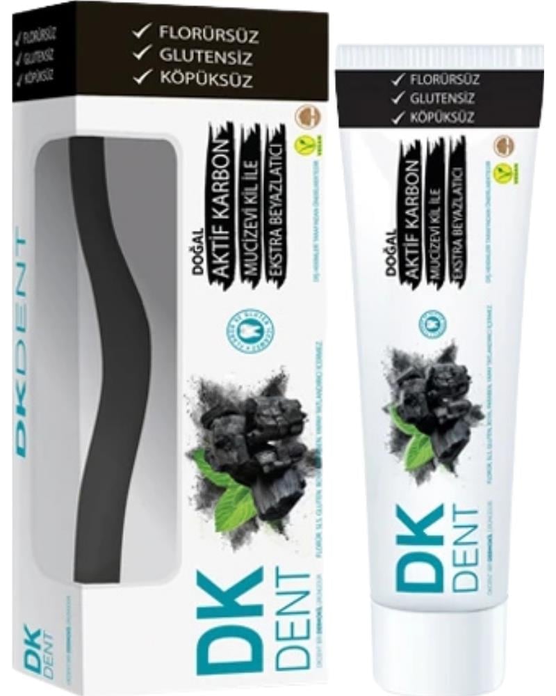 Dkdent Aktif Karbonlu Diş Macunu Diş Fırçalı 75 ml