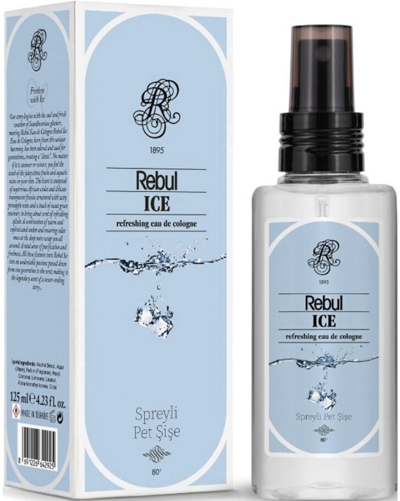Rebul Spreyli Pet Şişe Kolonya 125 ml - Ice