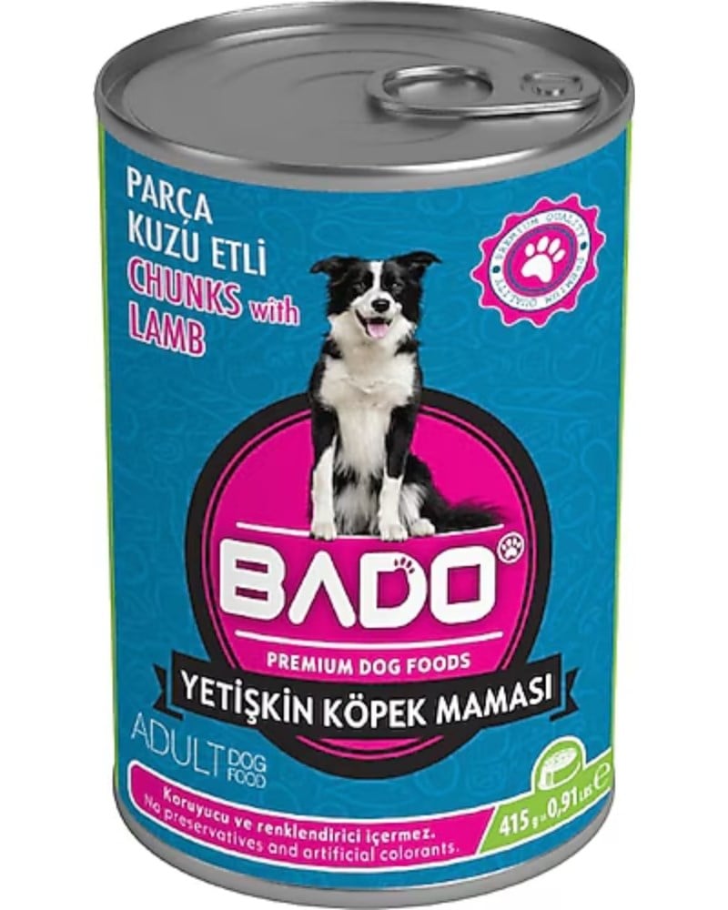 Bado 415 Gr Kuzu Etli Yetişkin Köpek Maması Yaş
