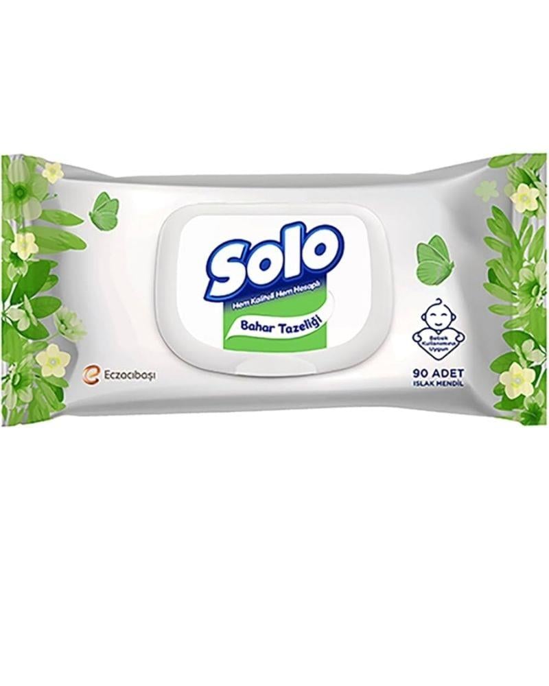 SOLO Islak Havlu 90'lı Beyaz Sabun Kokulu