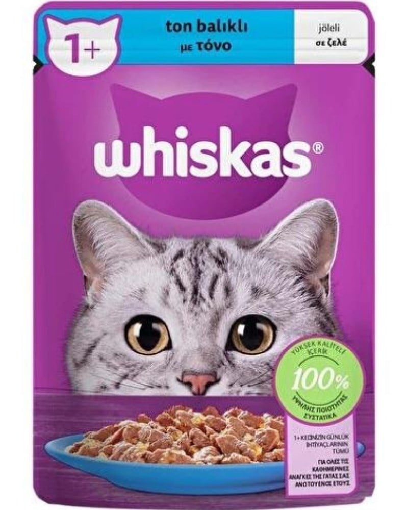 Whiskas Pouch Jöle Içinde Ton Balıklı Kedi Konservesi 85gr