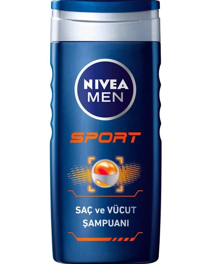 NIVEA Men Sport - Erkekler Için Saç Ve Vücut Şampuanı 500 ml